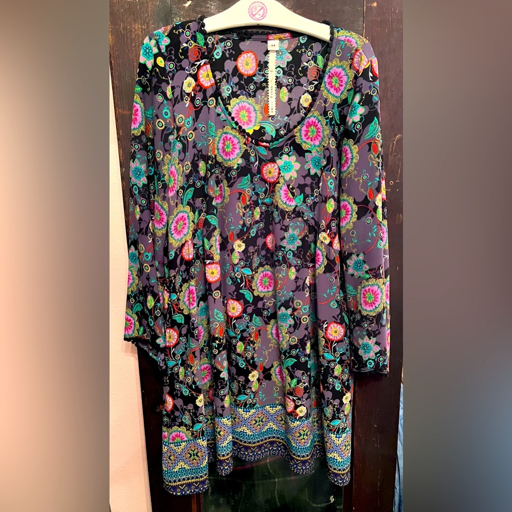 Uncle Frank floral mini dress. Size M
